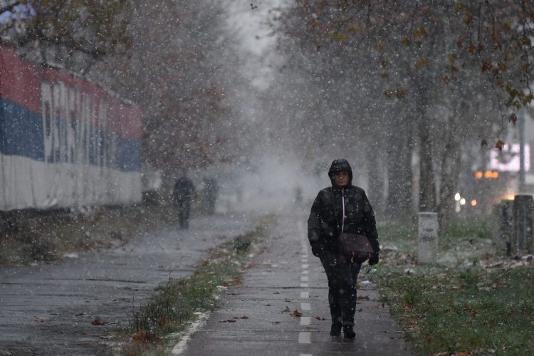 Sneg, prvi sneg u Beogradu, pada sneg, zima, vreme, vremenska prognoza, hladno vreme