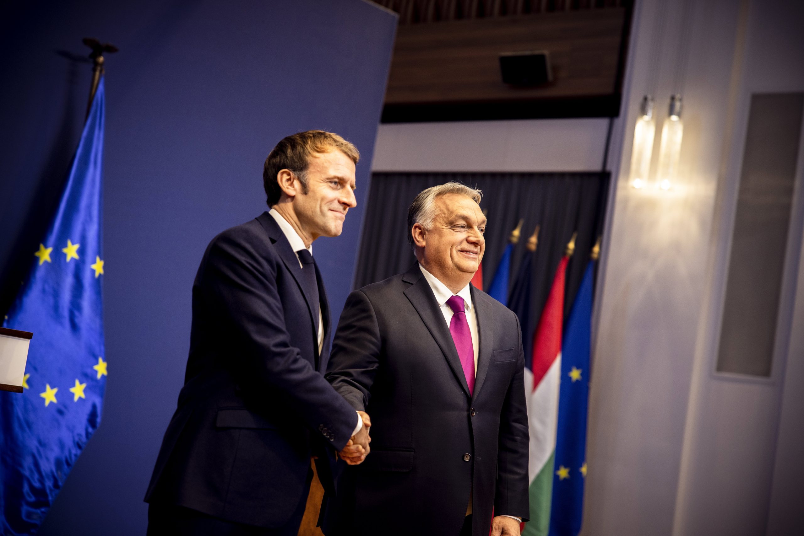 Viktor Orban i Emanuel Makron