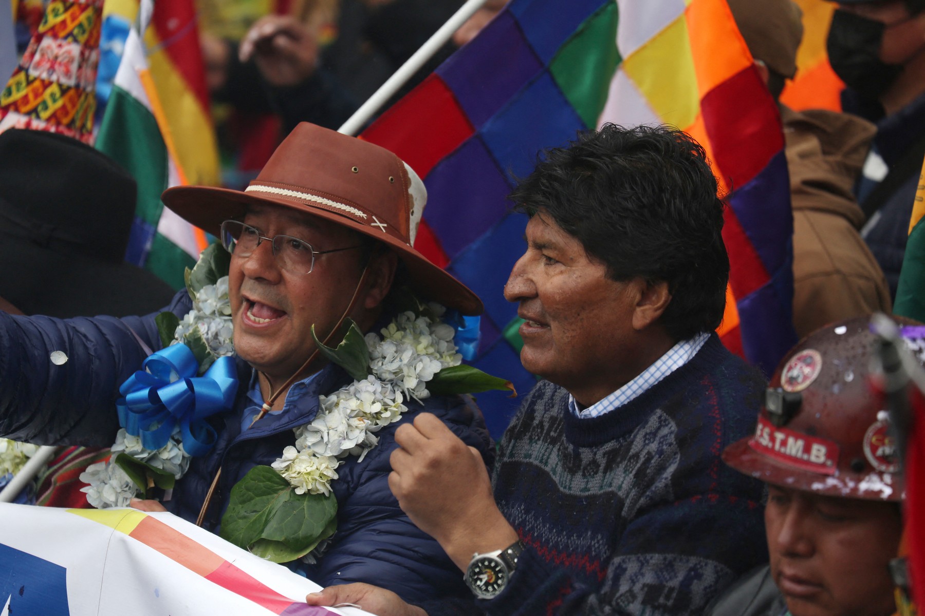 Luis Arse i Evo Morales