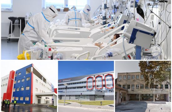 Batajnica, kovid bolnica, Klinički centar Vojvodine, Gradski zavod za plućne bolesti i tuberkulozu
