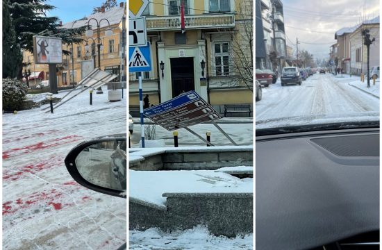 Vranje sneg, kolaps u sobraćaju, neočišćene ulice, kolovoz pod snegom, slab sneg, vreme