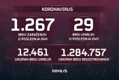 Brojke, koronavirus, broj zaraženih, umrlih, 21.12.2021. Grafika