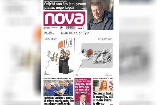 Nova, naslovna za subotu i nedelju, vikend broj, vikend izdanje, 25.-26. decembar, broj 153, dnevne novine Nova, dnevni list Nova Nova.rs