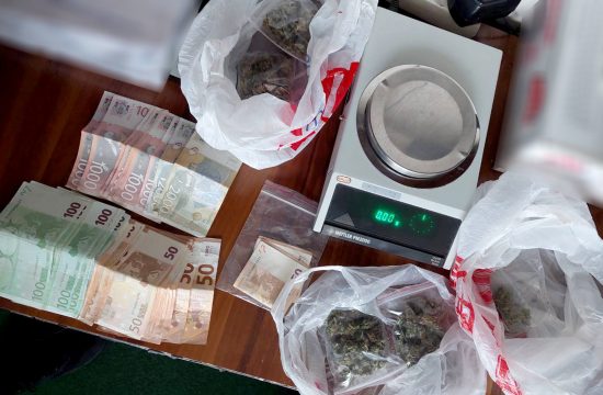 Novi Sad, droga, trava, marihuana, pare, novac, zaplena, vaga za precizno merenje MUP