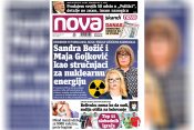Nova, naslovna za sredu, 29. decembar 2021. broj 156, dnevne novine Nova, dnevni list Nova Nova.rs