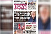 Nova, naslovna za ponedeljak, 03. januar 2022. broj 159, dnevne novine Nova, dnevni list Nova Nova.rs