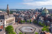 Šarlroa, grad, panorama, Belgija