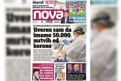 Naslovna strana dnevnih novina Nova za sredu 05. januar 2022. godine