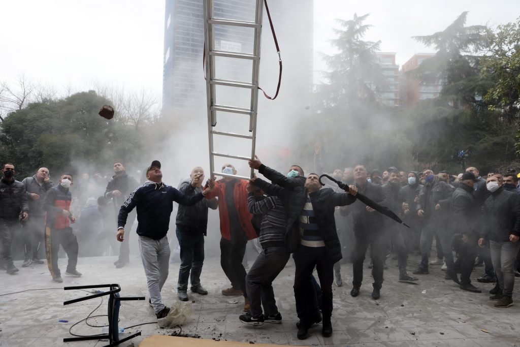 Albanija Tirana protest