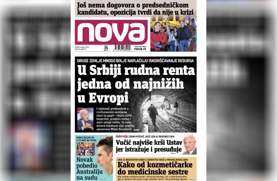 Nova, naslovna za utorak, 11. januar 2022. broj 165, dnevne novine Nova, dnevni list Nova Nova.rs