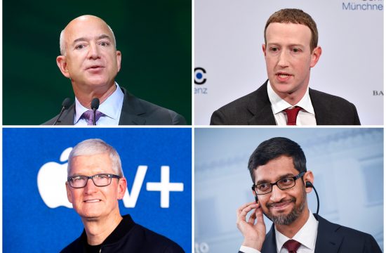 Džef Bezos, Mark Zakerberg, Tim Kuk i Sandar Pikaj, Amazon, Fejsbuk, Epl, Gugl