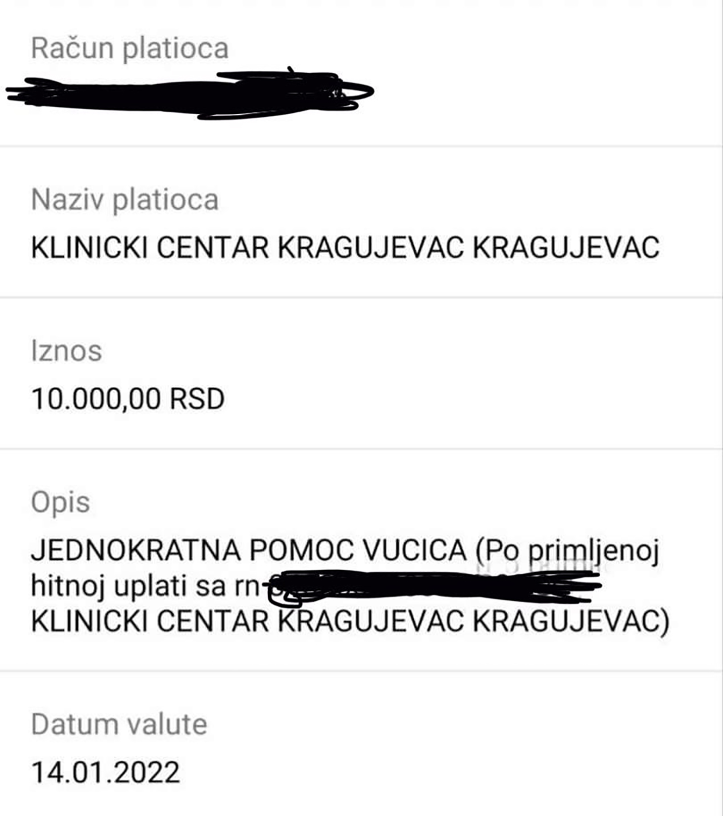 Zarade lekara, uplata na račun, jednokratna pomoć, 10000 dinara, deset hiljada dinara, Pomoć Vučića, UKC Kragujevac, Klinički centar Kragujevac, ulaz, zgrada, Urgenitni centar Kragujevac