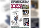 Naslovna strana dnevnih novina Nova za subotu nedelju 22-23 januar 2022. godine