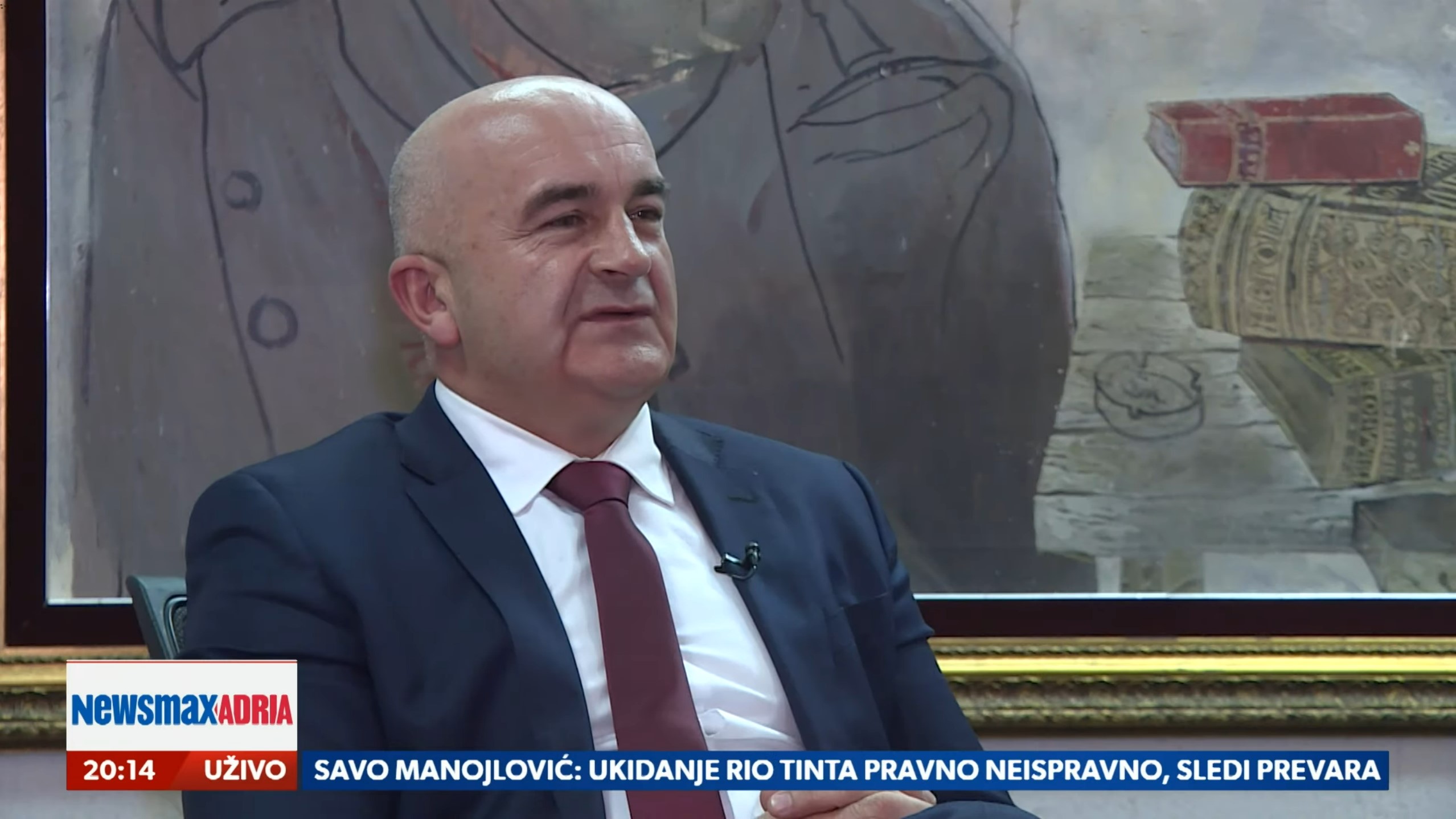 Vladimir Joković, SNP, Crna Gora, gost, emisija Pregled dana Newsmax Adria
