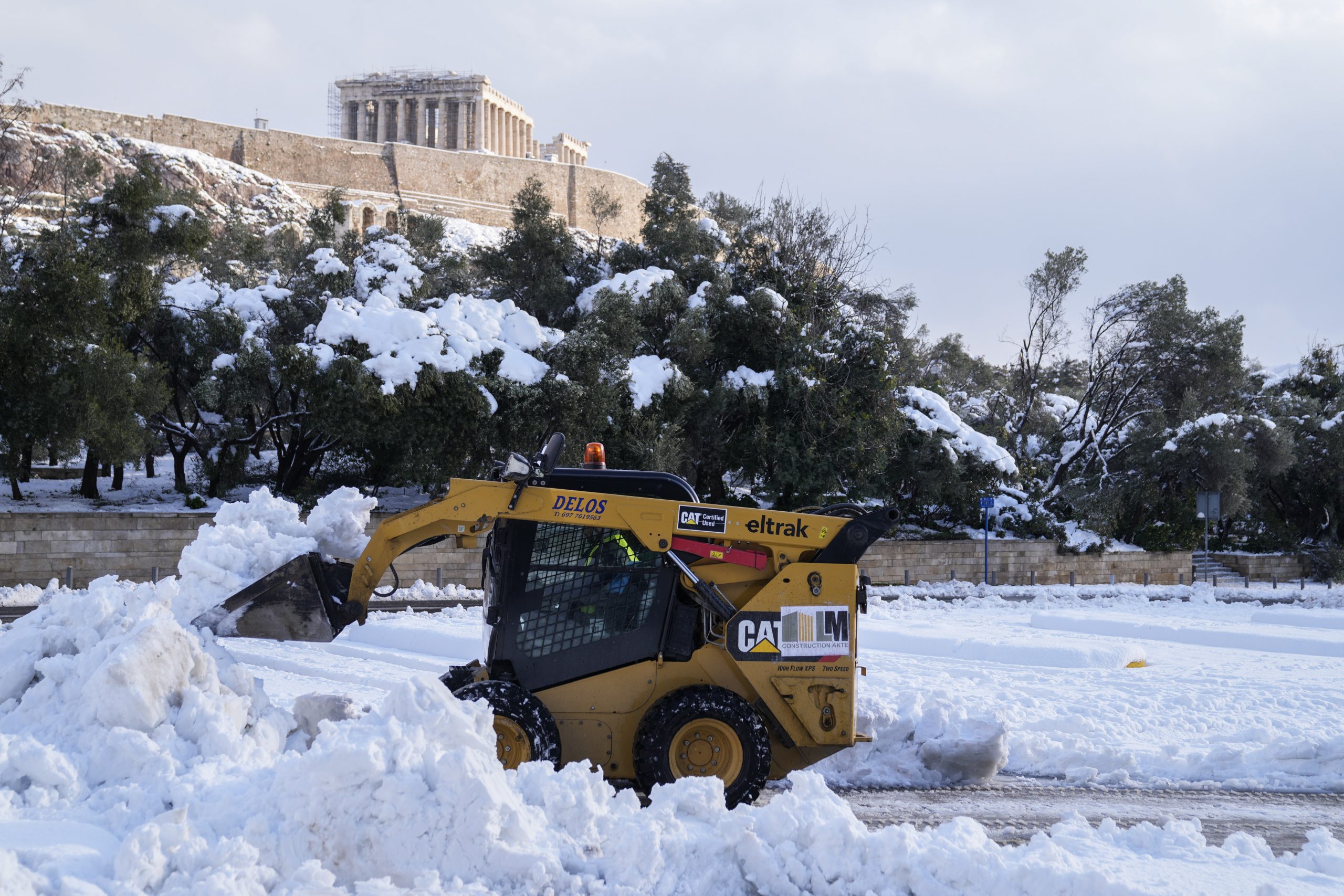 Grcka Atina sneg zima