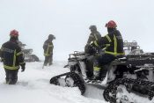 Vatrogasno spasilačka jedinica, trening, sneg, sektor za vanredne situacija, zima, spasavanje