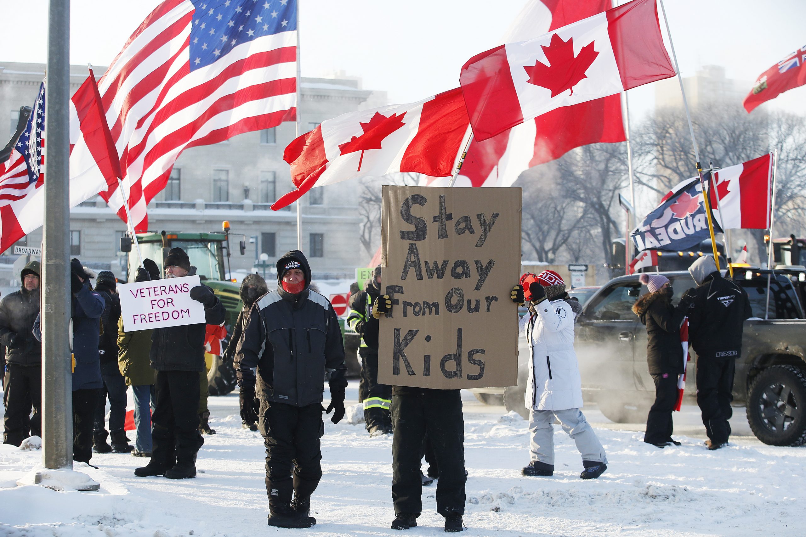 Kanada, Otava, kamiondžije, protest