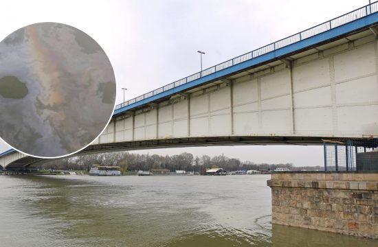 Brankov most, naftna mrlja,