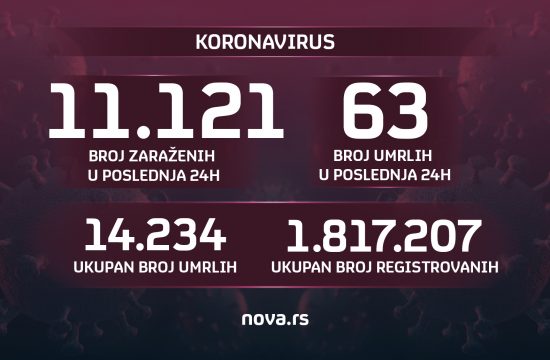 Brojke, koronavirus, broj obolelih, umrlih 10.02.2022. Grafika