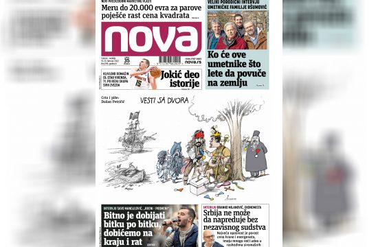 Nova, naslovna za subotu i nedelju, vikend izdarnje, vikend broj, 19-20. februar 2022. broj 198, dnevne novine Nova, dnevni list Nova Nova.rs