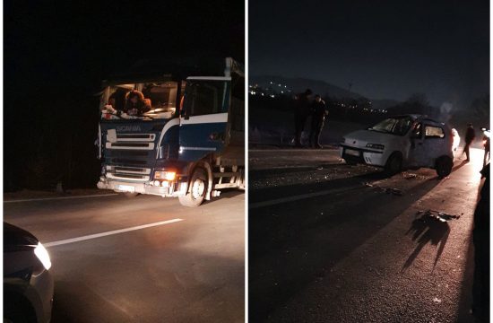 Kraljevo Preljina, udes, saobraćajna nesreća, kamion udario u automobil, mesto Tavnik Nova.rs