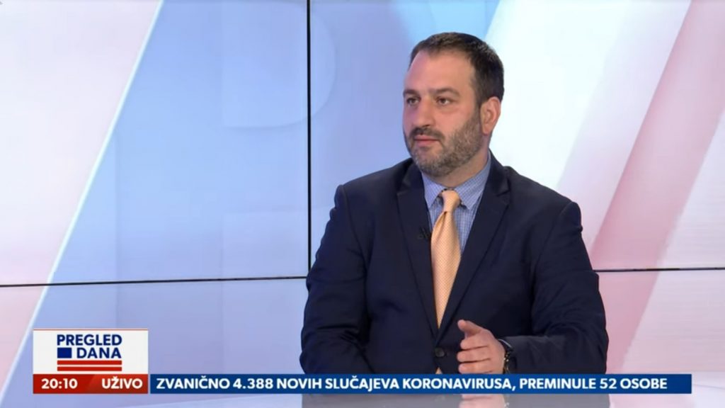 Igor Novaković, Centar za medjunarodne i bezbednosne poslove, gost, emisija Pregled dana Newsmax Adria
