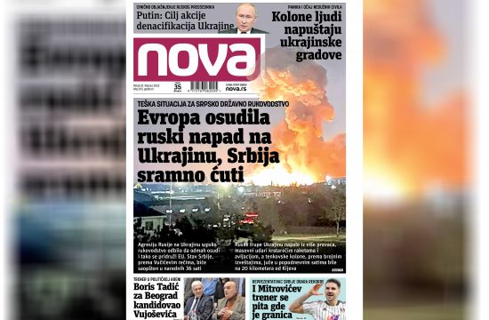 Nova, naslovna za petak, 25. februar 2022. broj 203, dnevne novine Nova, dnevni list Nova Nova.rs