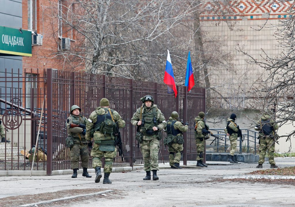 Pro ruska vojska u Lugansk regionu