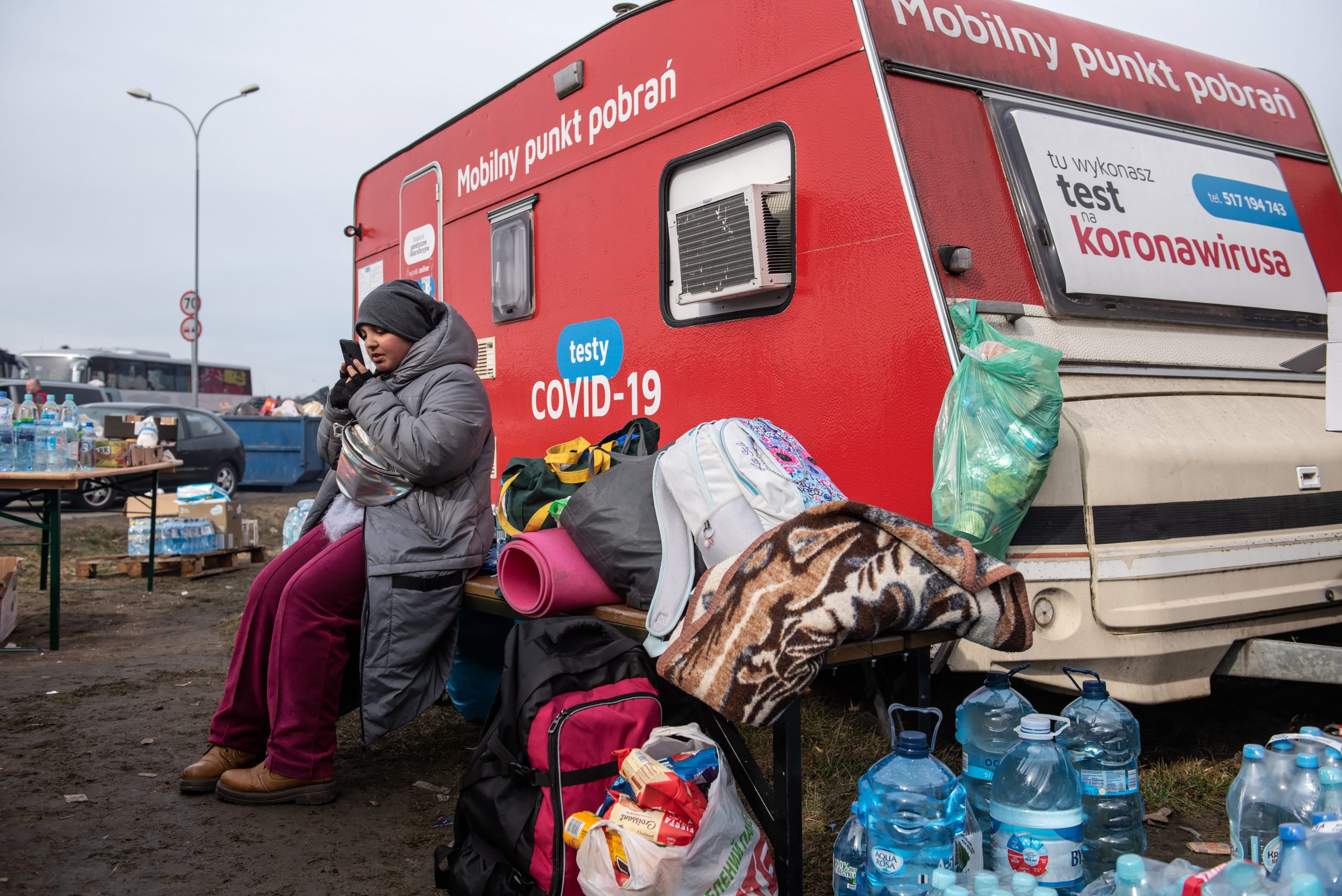 Izbeglice iz Ukrajine na granici sa Poljskom