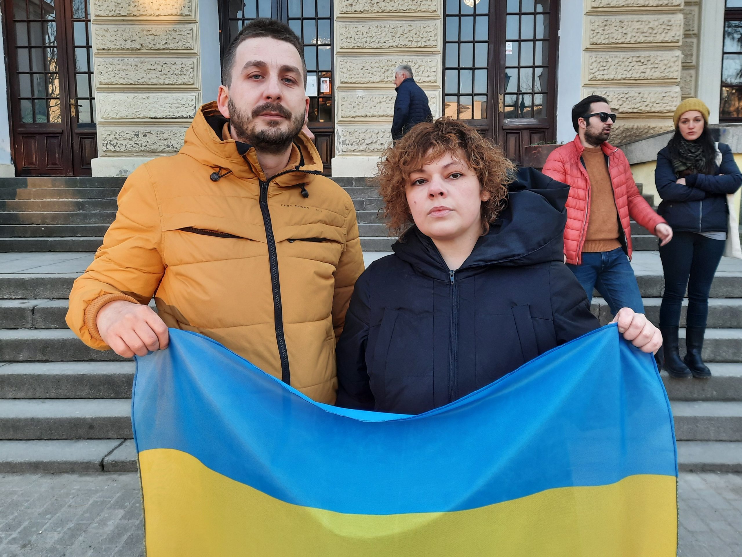 Tatjana Miletic Fedosejeva, protest podrske Ukrajini Kragujevac