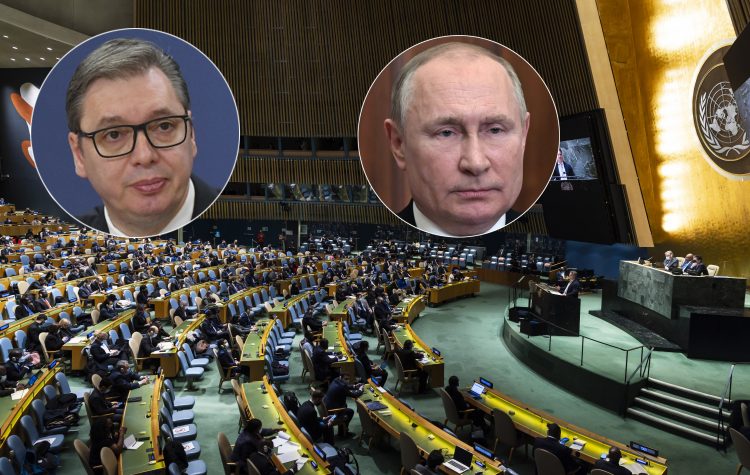 UN generalna skupština, Aleksandar Vučić, Vladimir Putin, kombo