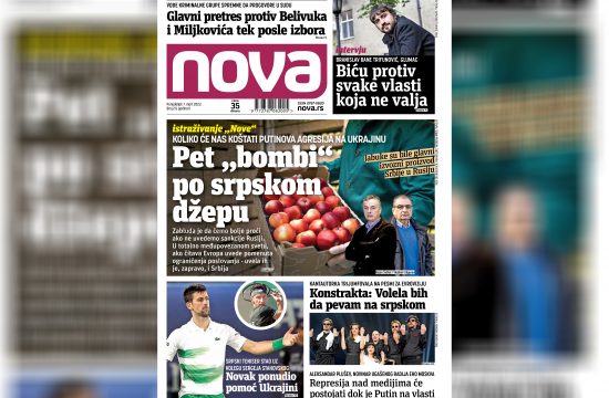 Nova, naslovna za ponedeljak, 07. mart 2022. broj 211, dnevne novine Nova, dnevni list Nova Nova.rs