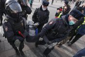 Moskva, protest, podrška Ukrajini