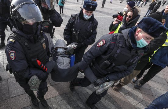 Moskva, protest, podrška Ukrajini