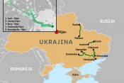 Mapa, grafika, Ukrajina, koridor, koridori, rat