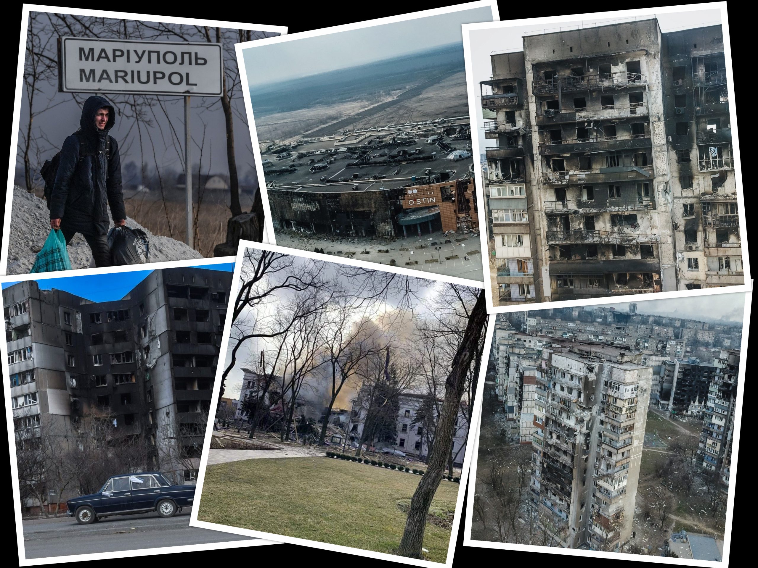 Marijupolj, Ukrajina, rat, zgrade
