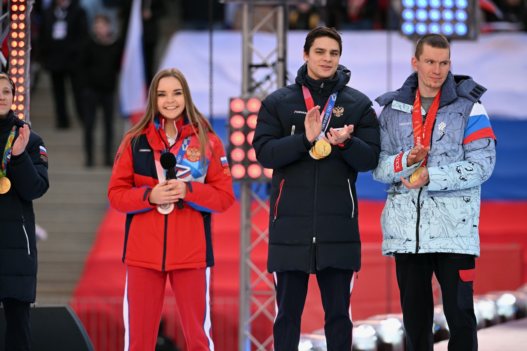 Rusija, olimpijci, miting, stadion, Vladimir Putin