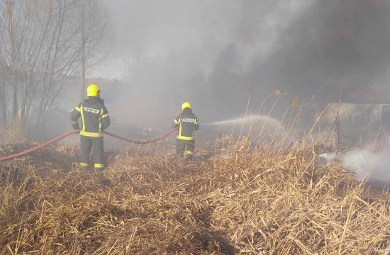 Subotica Lokalizovan požar, vatrogasci, dim