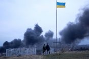 Lavov, Ukrajina, rat, napad, eksplozija, vatra, dim,
