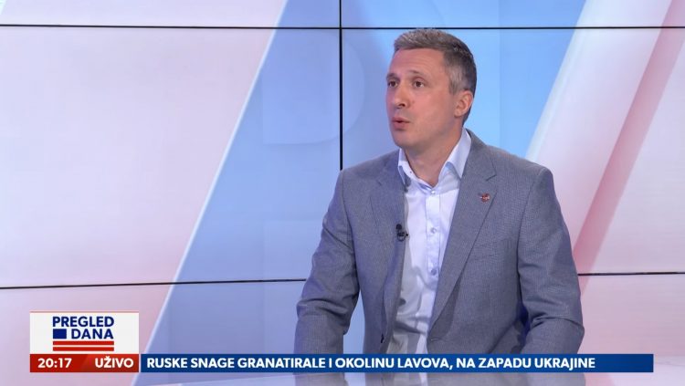 Boško Obradović, gost, emisija Pregled dana Newsmax Adria