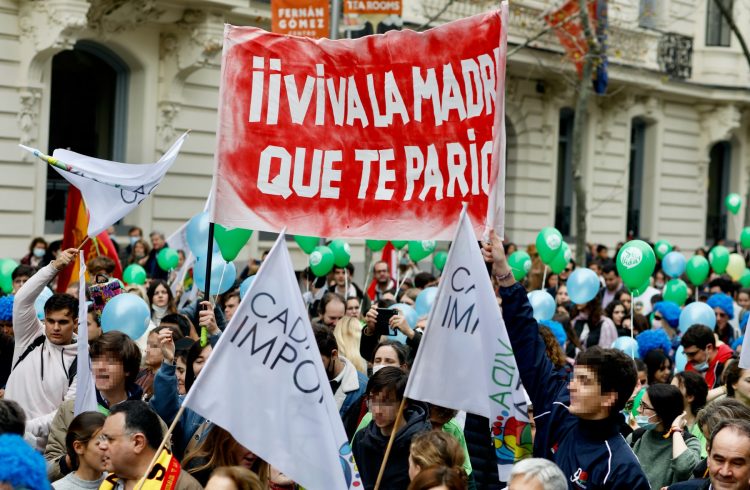 Madrid, protest, abortus