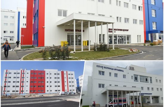 Kovid bolnica, Batajnica, Novi Sad, Kruševac