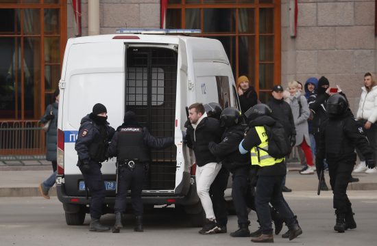 Moskva Rusija hapsenje protest