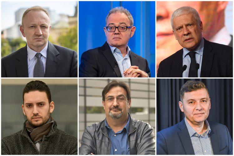 Dragan Đilas, Dragan Djilas, Zoran Lutovac, Boris Tadić, Pavle Grbović, Aris Movsesijan, Nebojša Zelenović