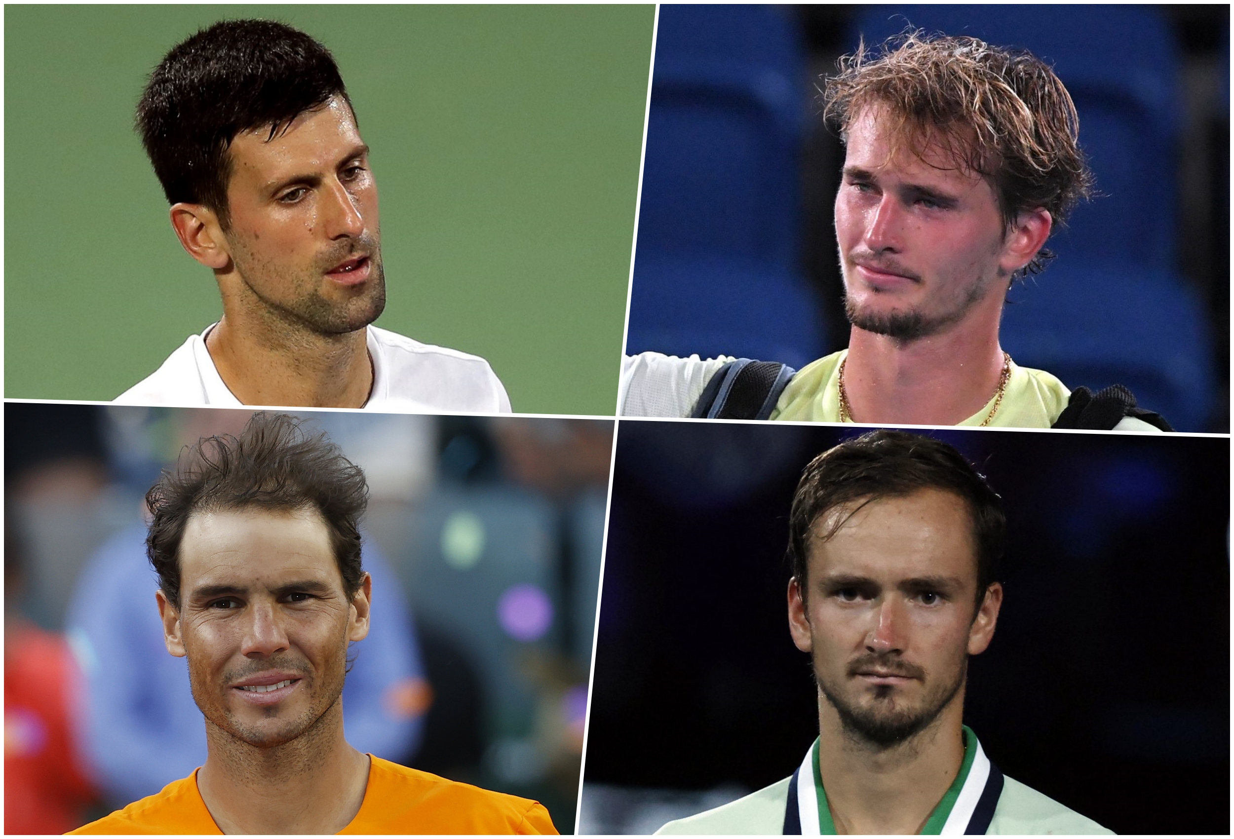 Djokovic, Zverev, Nadal, Medvedev