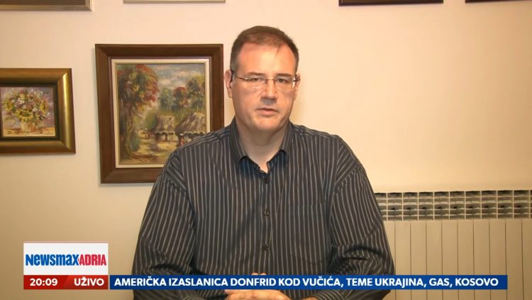 Milan Igrutinović, gost, emisija Pregled dana Newsmax Adria