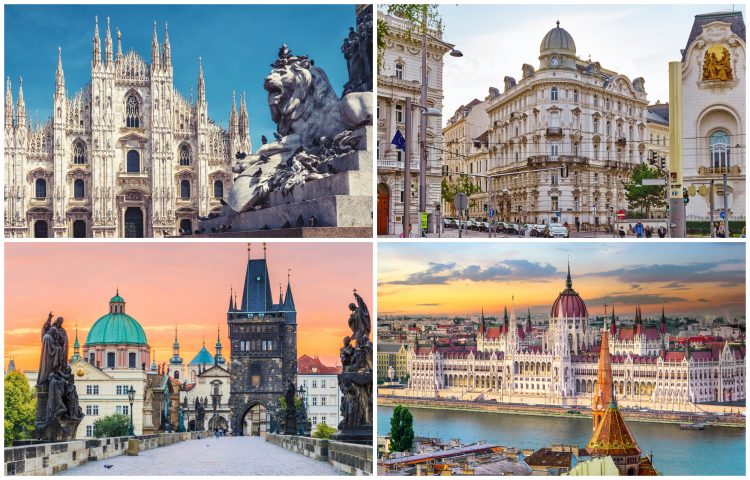 Milano, Beč, Prag, Budimpšeta