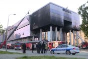 Banjaluka, požar, poslovan zgrada Investiciono razvojna banka Republike Srpske, IRBRS