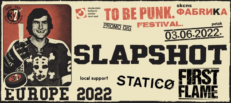 Slapshot, First Flame, Statico, najava, svirka, koncert, SKC Novi Sad