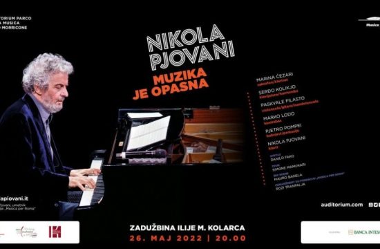 Nikola Pjovani, pijanista, koncert na Kolarcu, najava koncerta